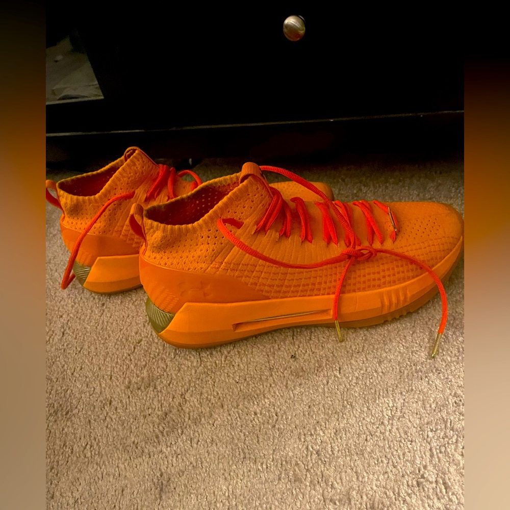 Orange Under-armor sneakers